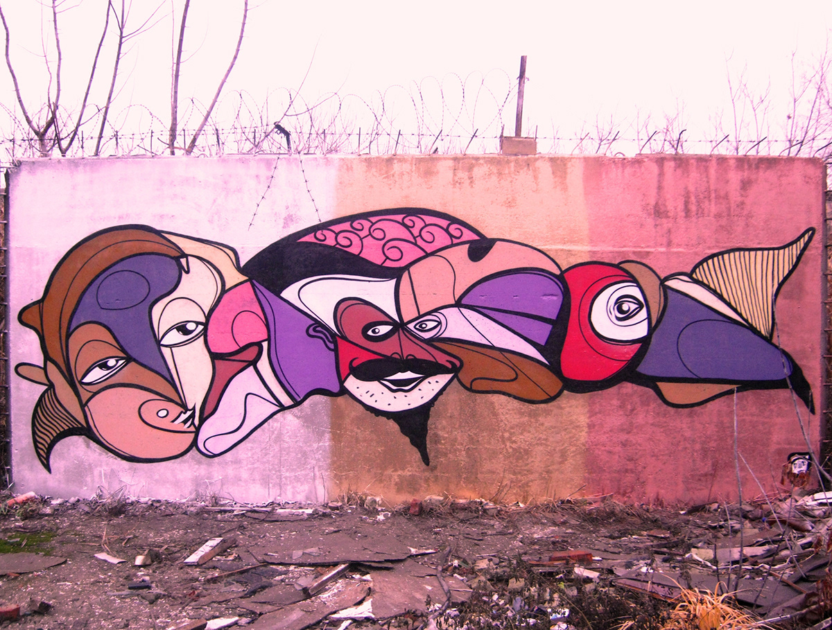 abstract art abstractart streetart wallart sprayart aerosolart Character