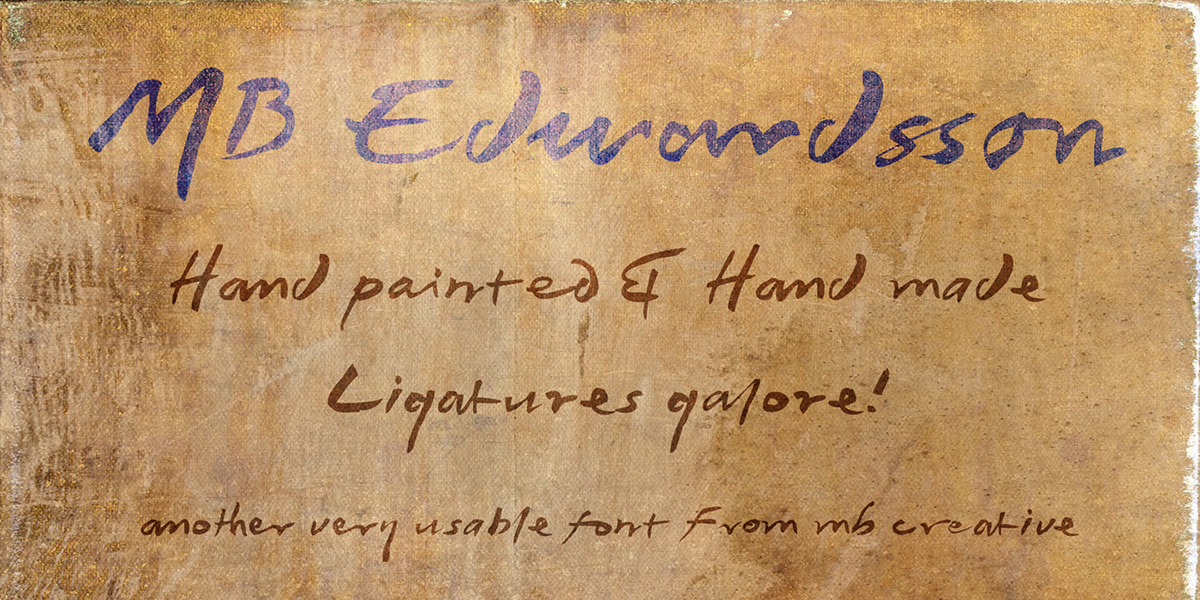 Hand Painted hand written Script grunge
