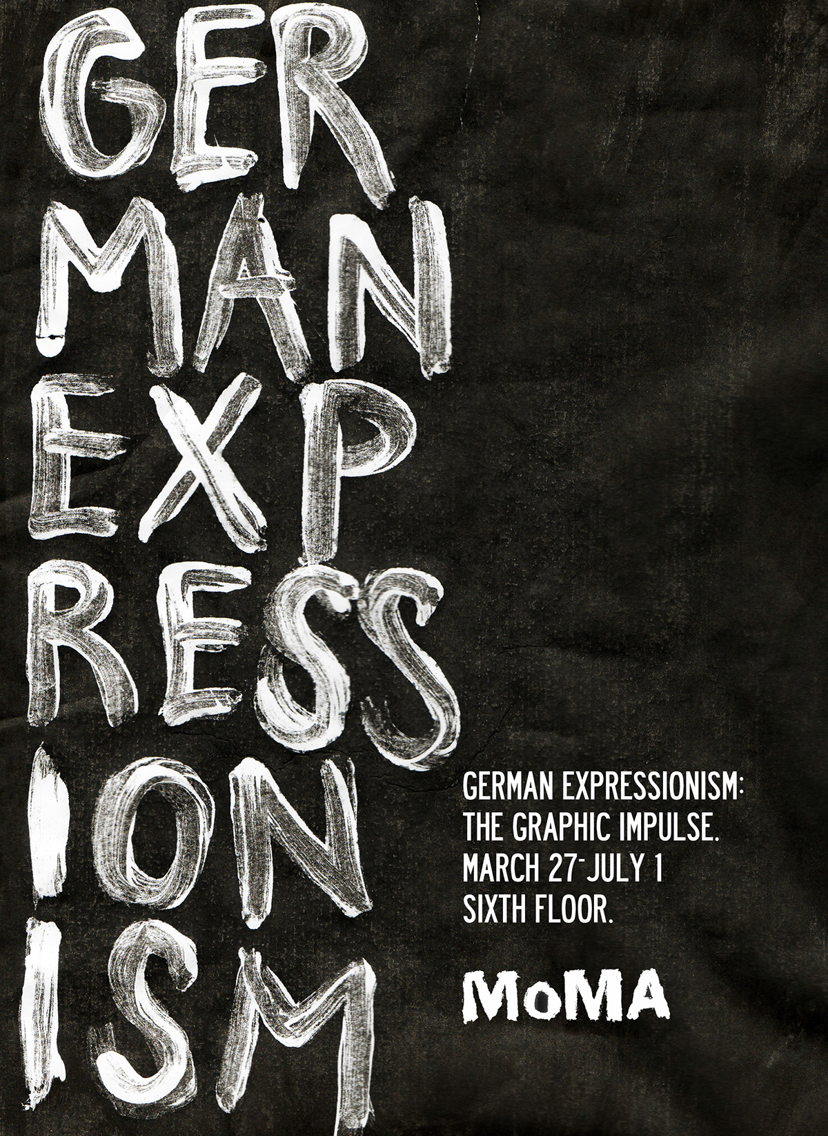 german Expressionism poster hand type