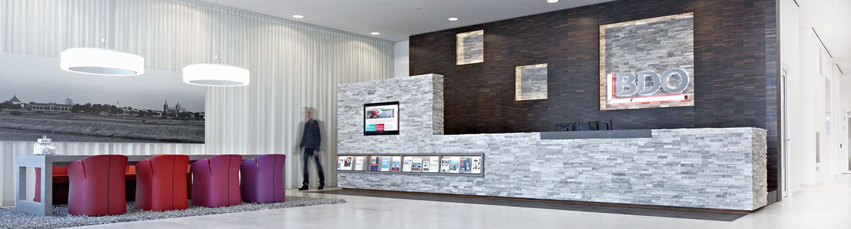 Interior Architecture M+R BDO innovative office special wallpaper