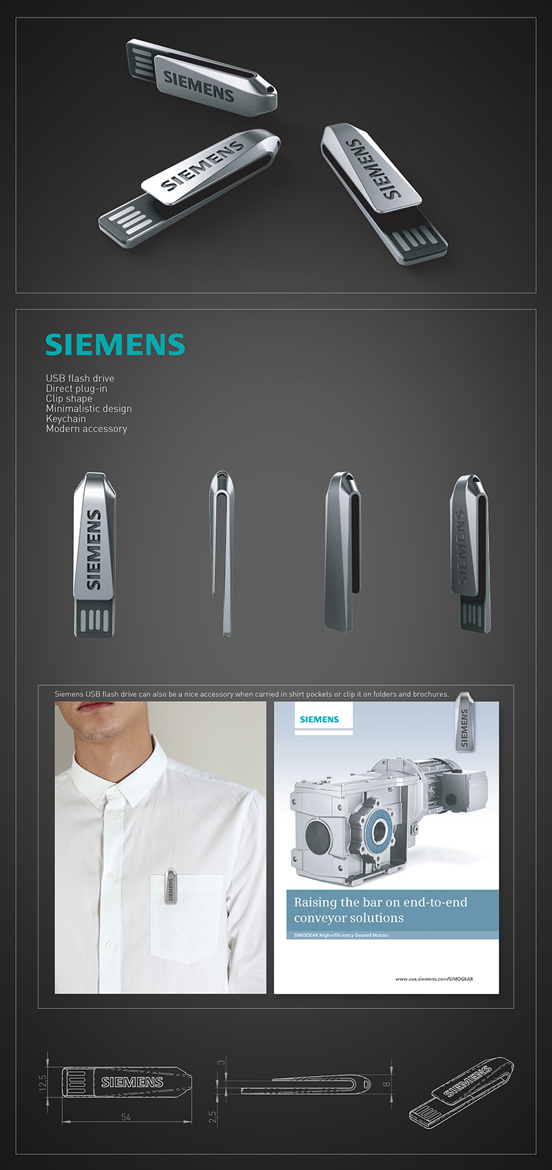 Siemens usb Flash drive chip gorjup gorjupdesign designer slovenia Slovenija keychain metal Accessory