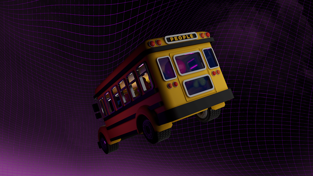 3D bus cinema 4d modeling