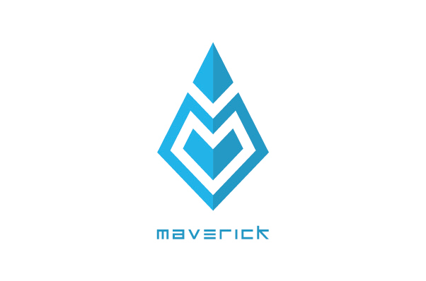 logo RESTYLING business card brand maverick company Logotype negative diamond  edgy blue Logo Design identity design Surf