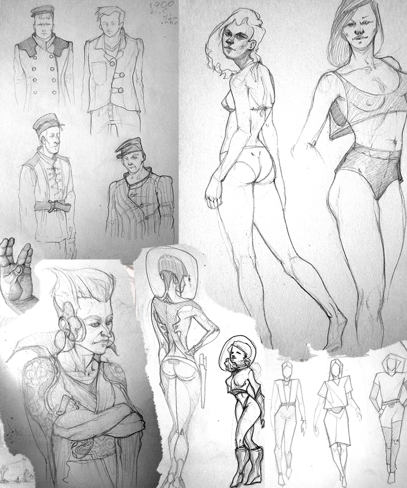 people sketches + study 