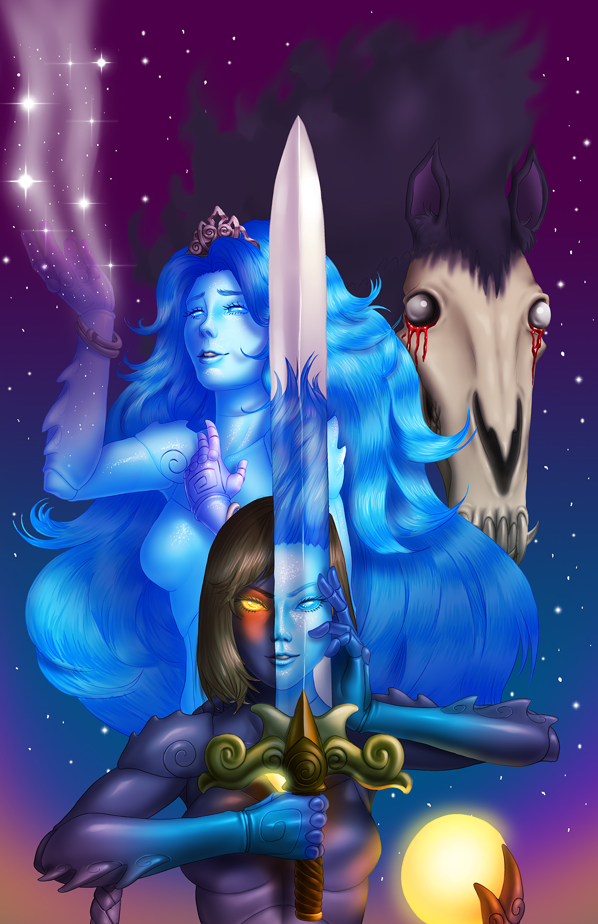 fantasy Cover Book novel ILLUSTRATION  Digital Art  digital color mythologies monsters
