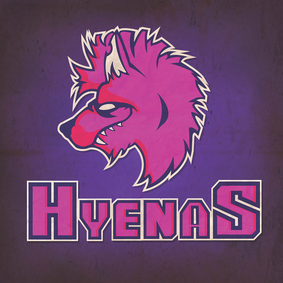 sport team logo Custom hyeena mandrill