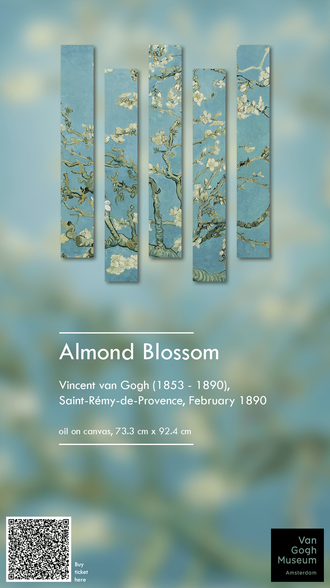 vangogh painting   artwork design poster Graphic Designer Social media post amsterdam museum Exhibition  almondblossoms