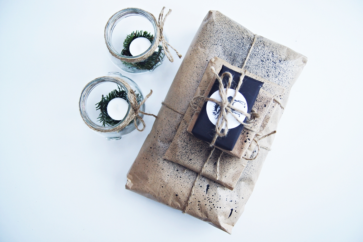 gift giftwrapping present DIY ChristmasPresent opakowanie prezent święta industrial rustical