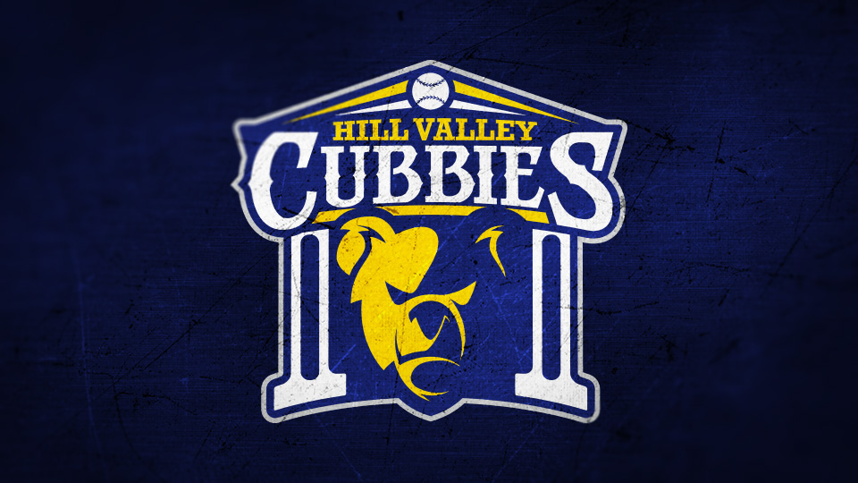 Hill Valley bttf baseball logo sport branding  identity