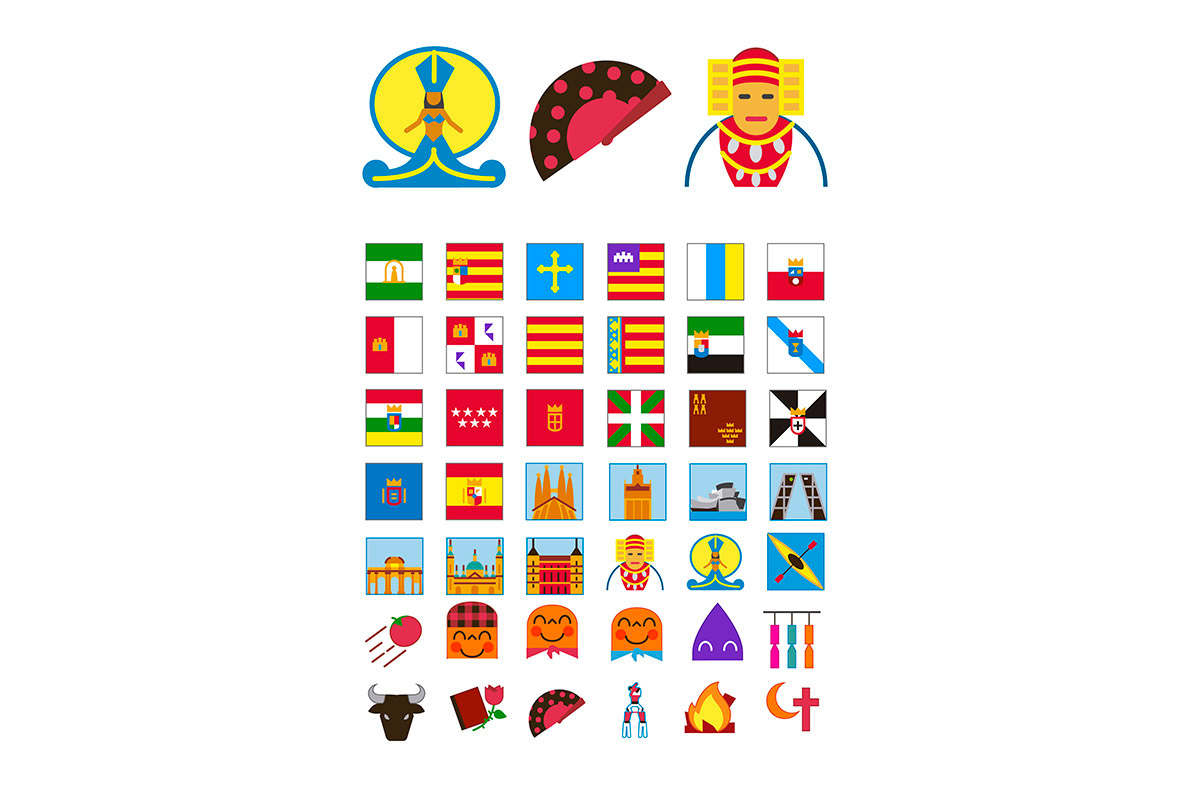 icons Emoji line WhatsApp arabic transportation spain pictograms