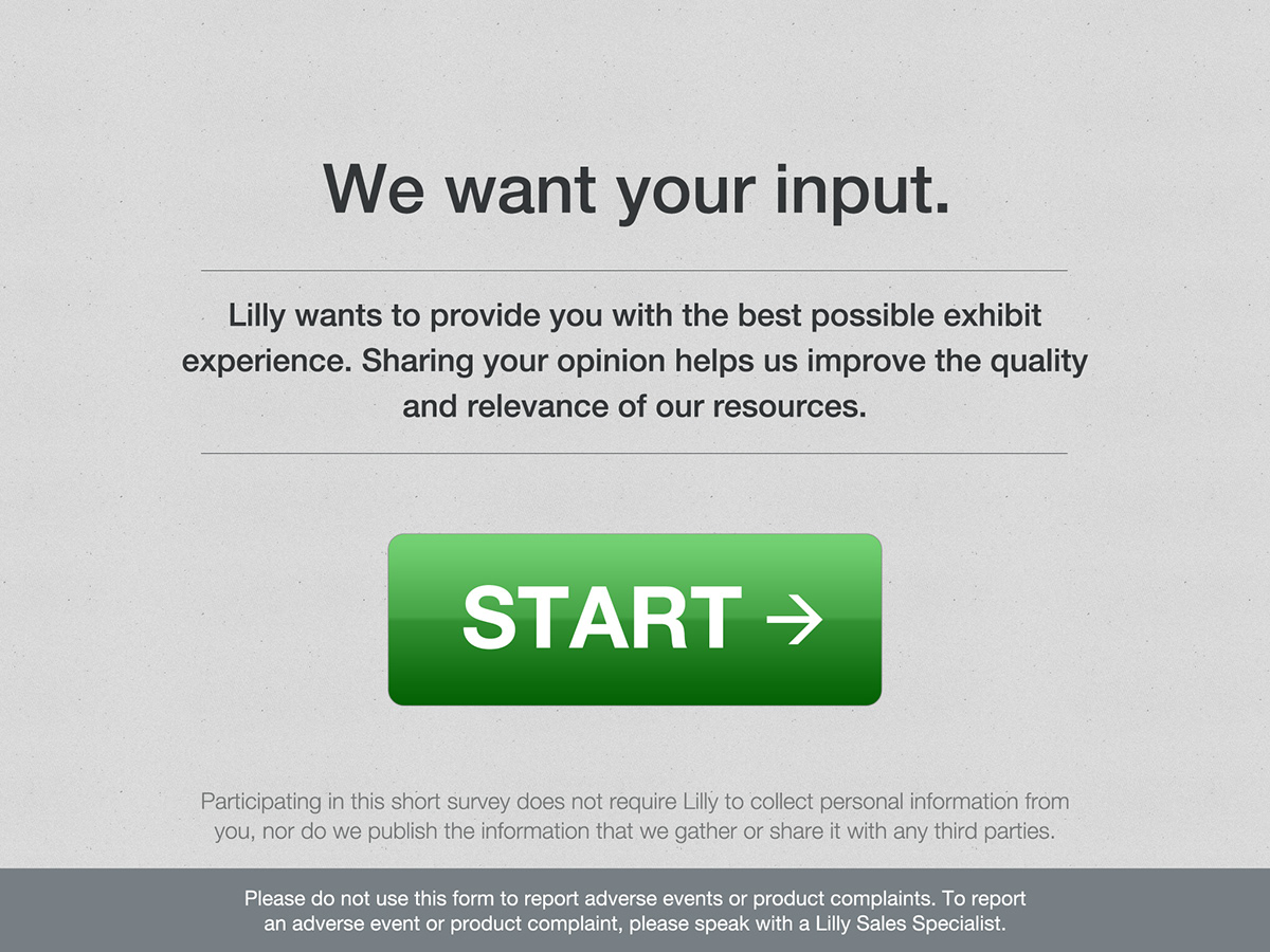 Eli Lilly Lilly Lilly Oncology Oncology ons iPad app interactive design design digital design touch design touch display survey data collection