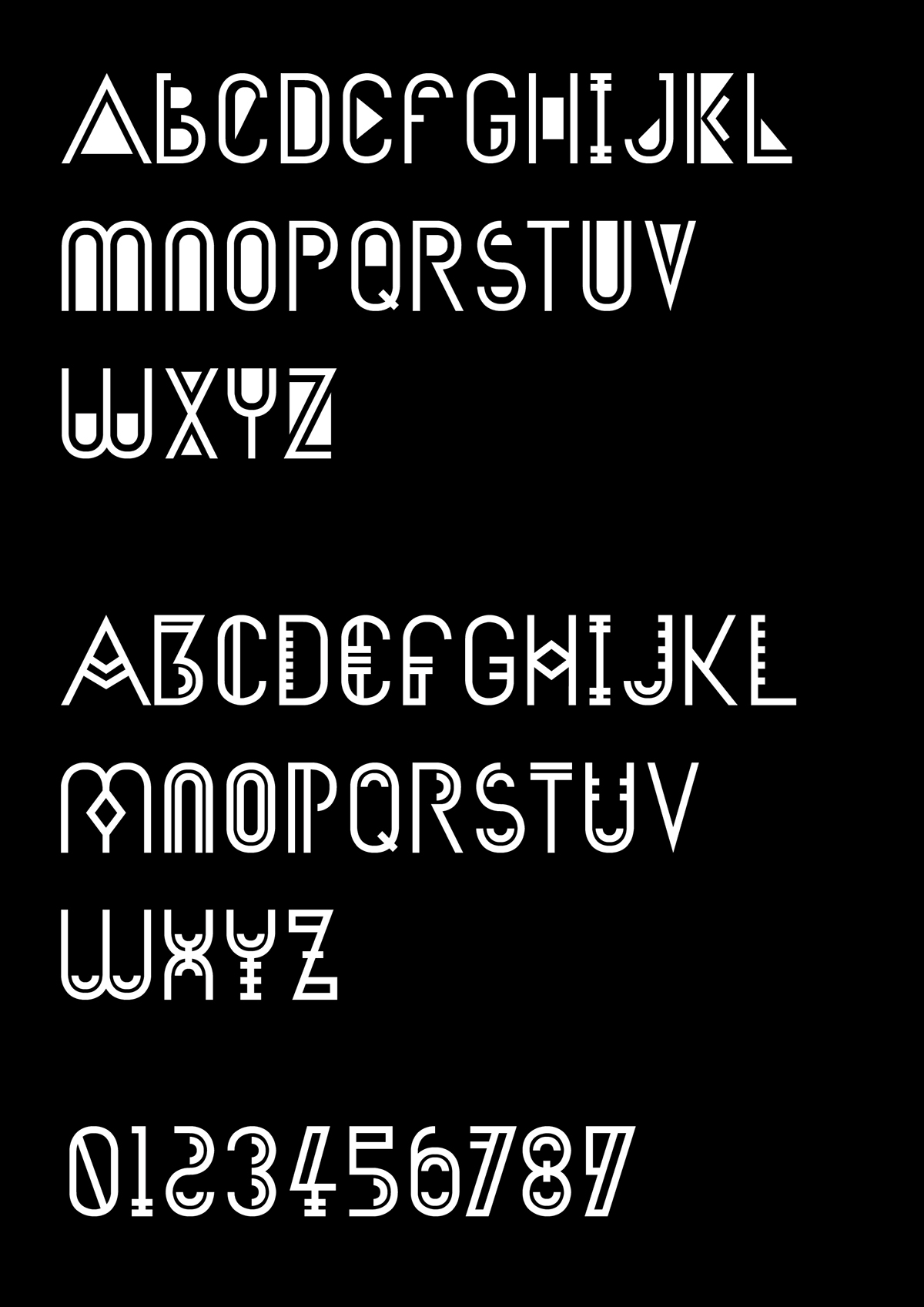 typographic typo type Typeface font fonts type design design andreas leonidou decorative font Display decorative display font experimental modular