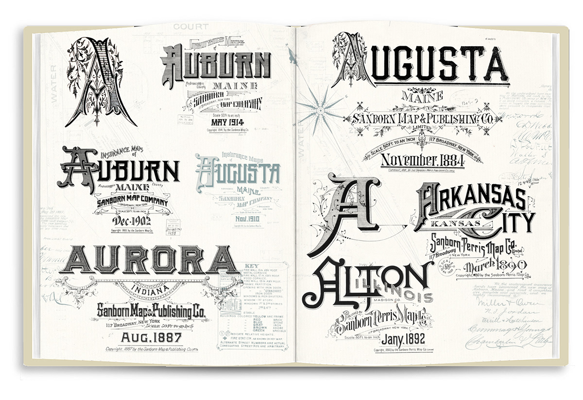letterpress print sanborn maps