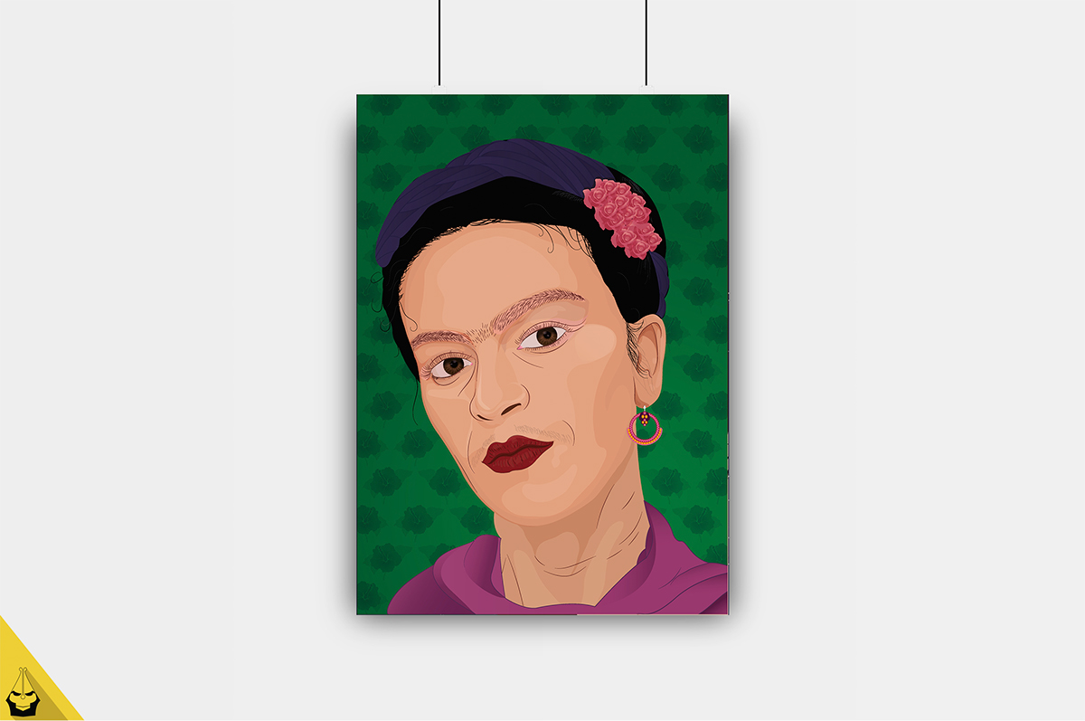 Frida Kahlo frida LuXaEs catacocha rose ilustracion loja