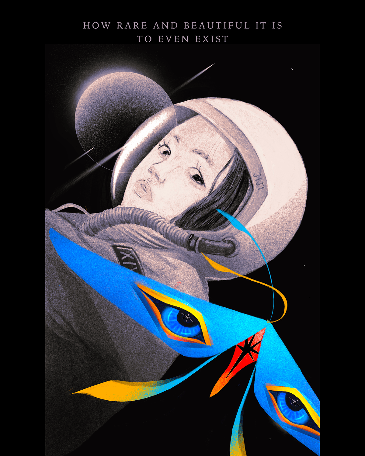 astronauts cosmo deep space galaxy ILLUSTRATION  Planets saturn sci-fi Space  to even exist.