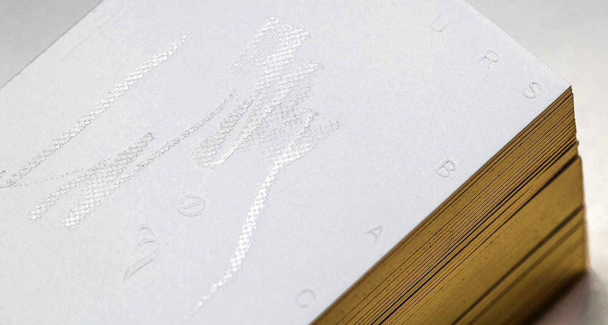 card business card art white design gold stamp gold stamping printing machine Hot Foil Stamping bronzing hot stamping