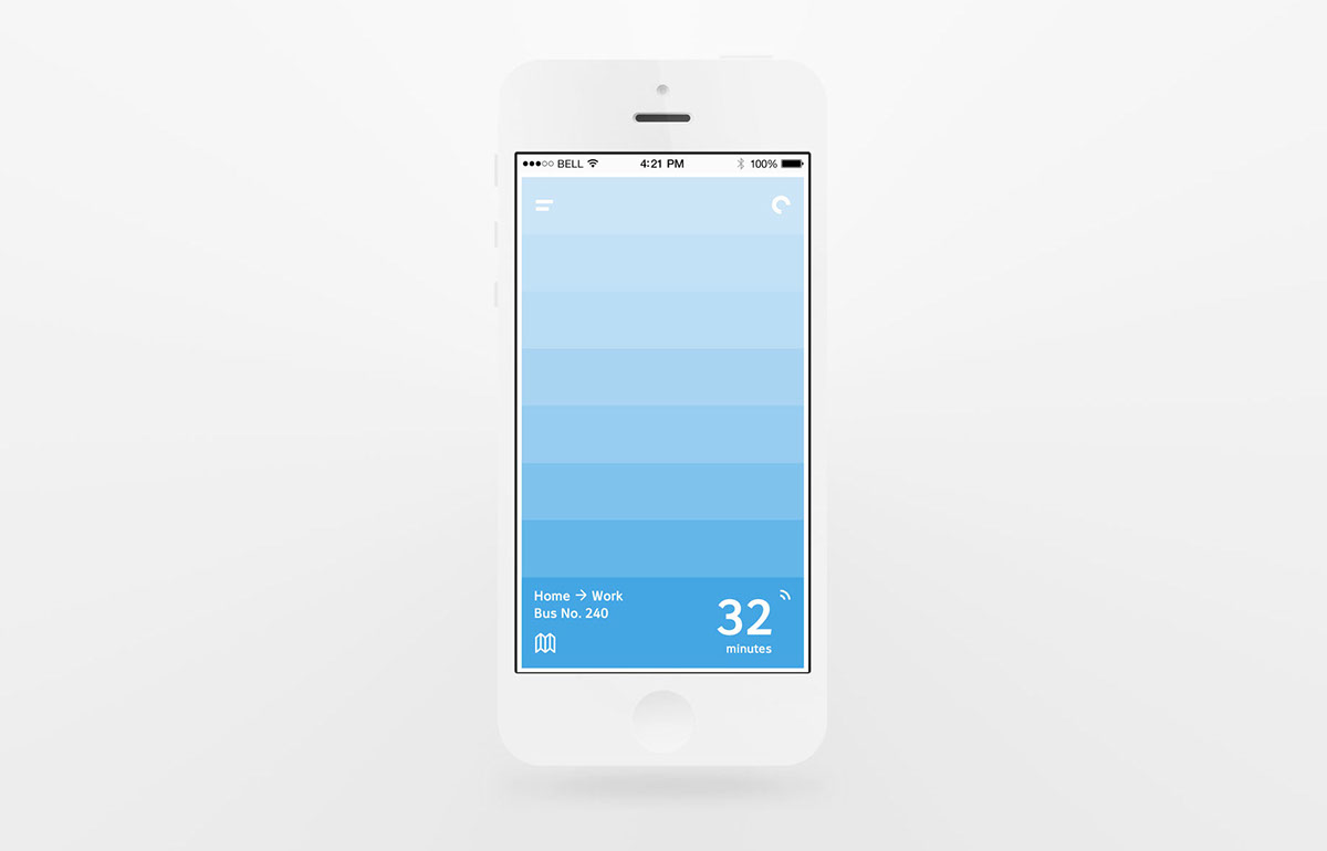 commute app vancouver mobile app design UI ux simple transit app weather bus app process vancouver app design