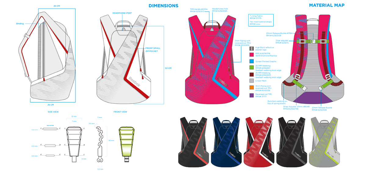 accessories bags sport athletic Performance reebok Crossfit