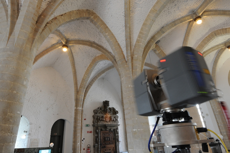 pointcloud laser survey  Hal Gate brussels medieval