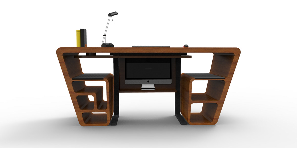 desk Computer furniture allinone