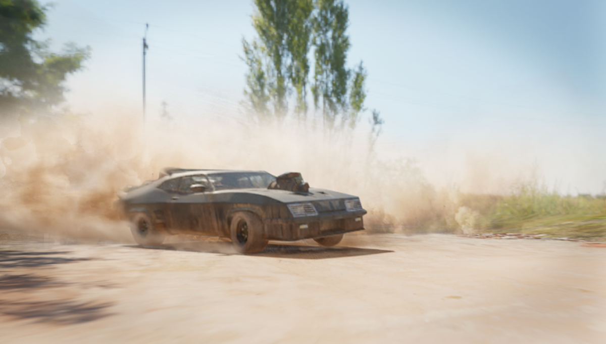 Mad Max muscle car Hardcore CGI compositing car chase GT falcon Petrol Head pursuit special thunderdome v8