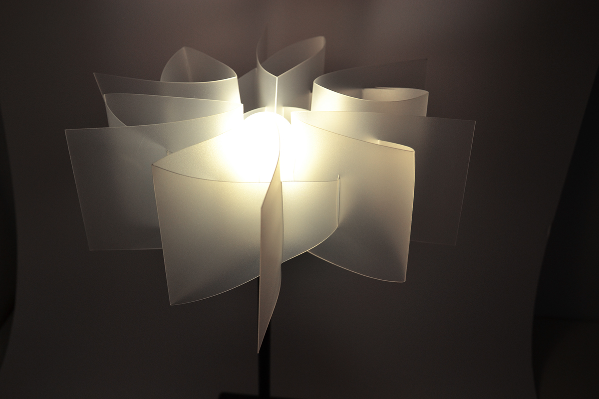 Lamp light paper plastic pvc Interior tablelamp