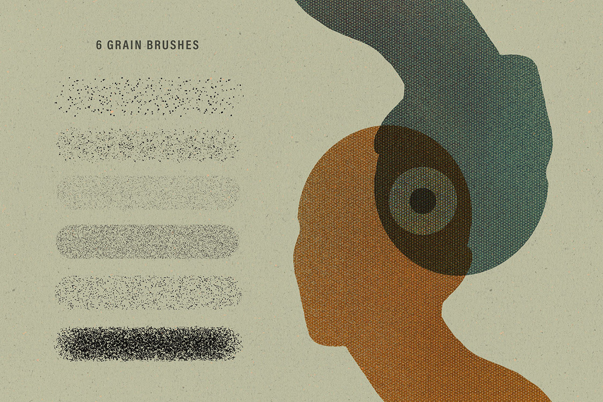 brushes Drawing  grain halftone paper Printing risograph strokes texture vintage