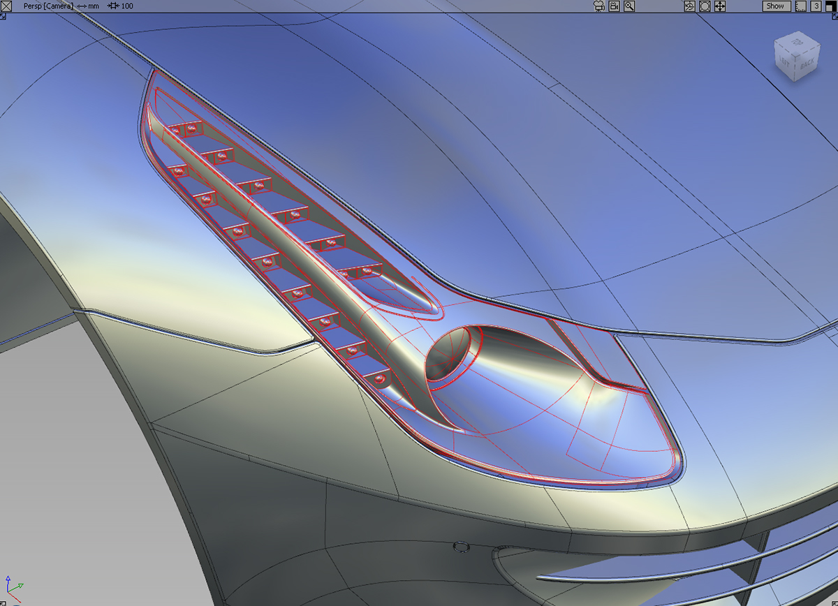 Alias autostudio design 3D car FERRARI ff Classe A Autodesk Nurbs