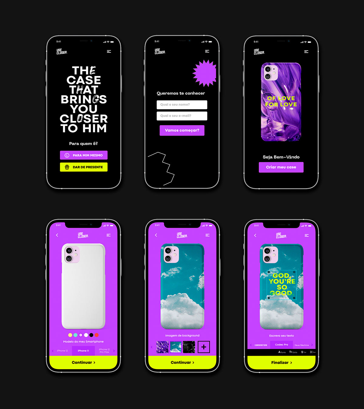 brand case Cell iphone marca publicidade Street UI usecloser ux