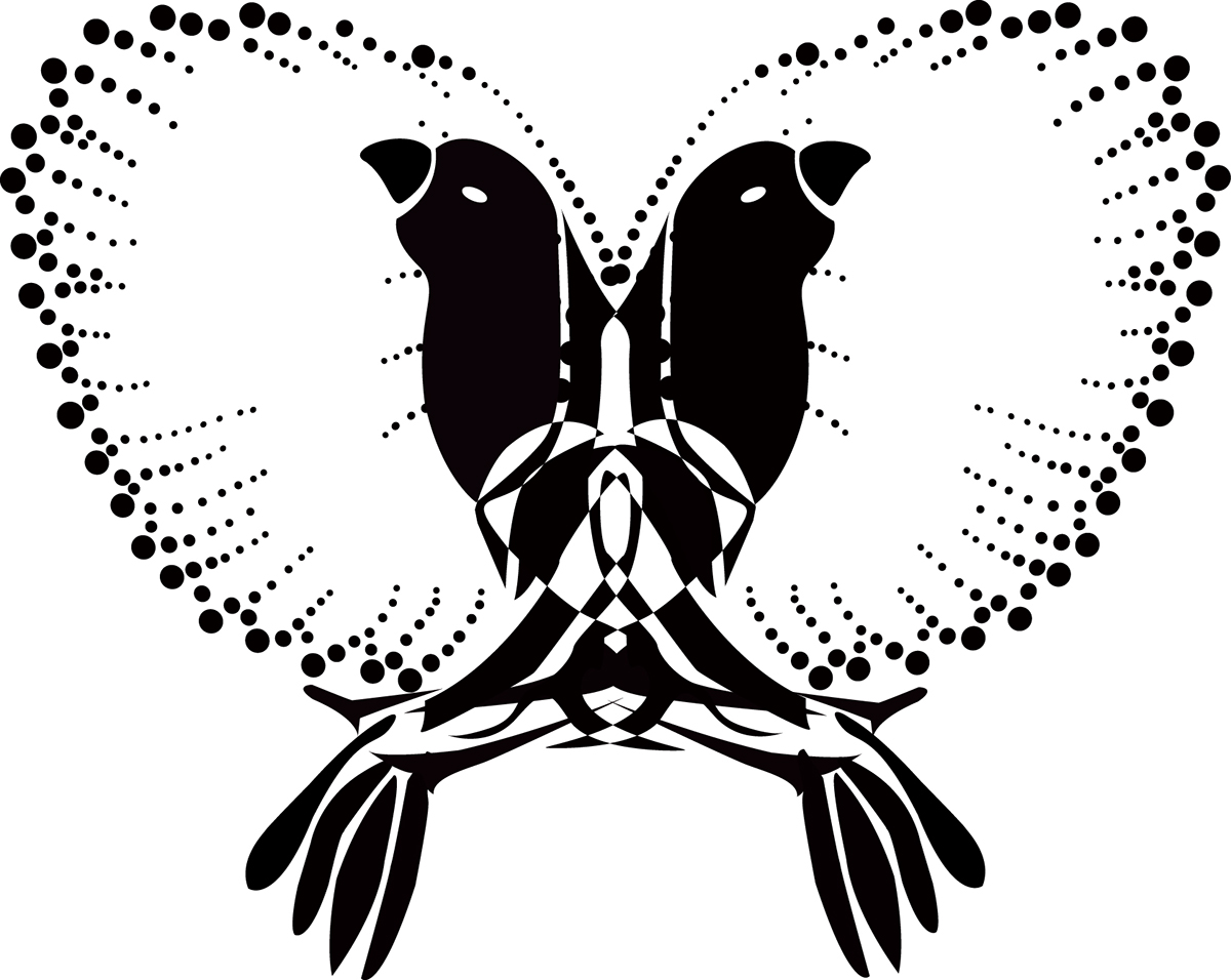 pattern creation bird Fly blacknwhite White black Icondesign