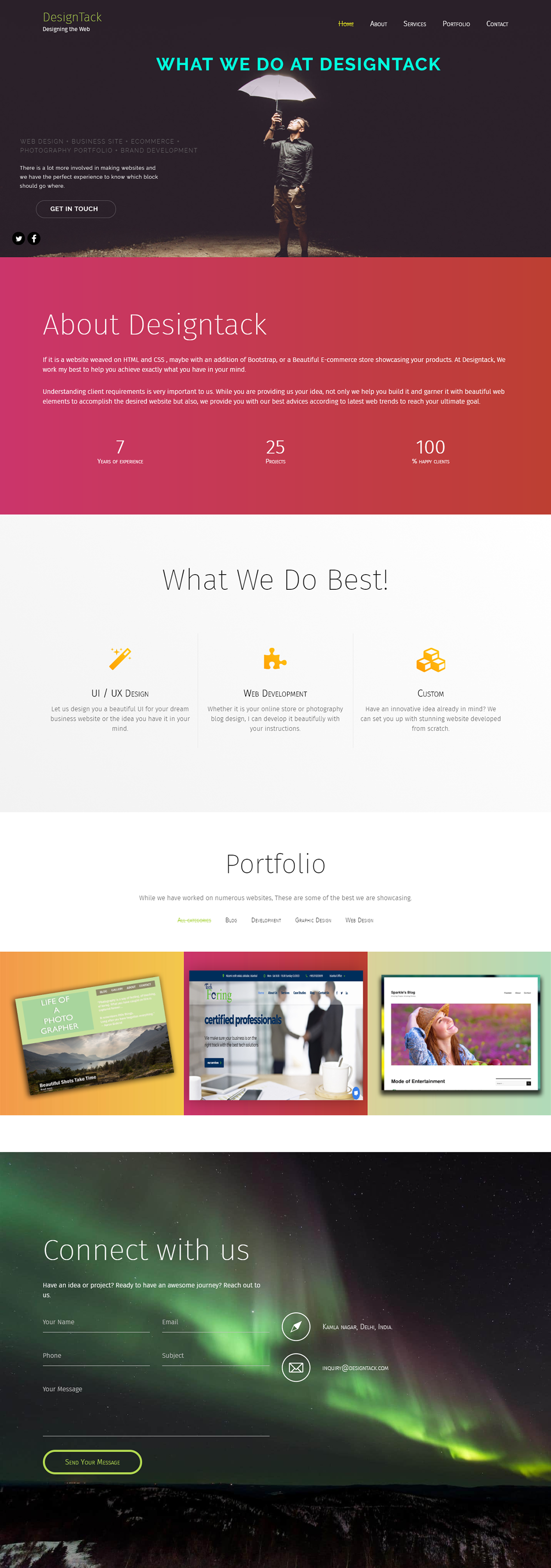 designtack design Web Design  web mockup Website Website Design