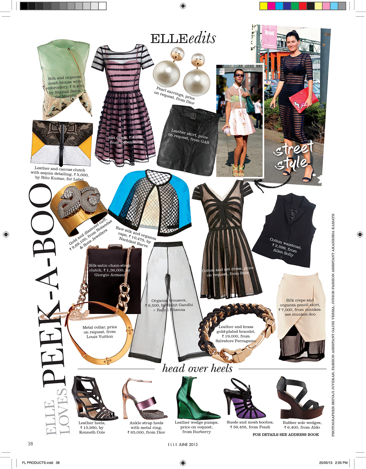 Elle india june 2013 first look Model/Product pages
