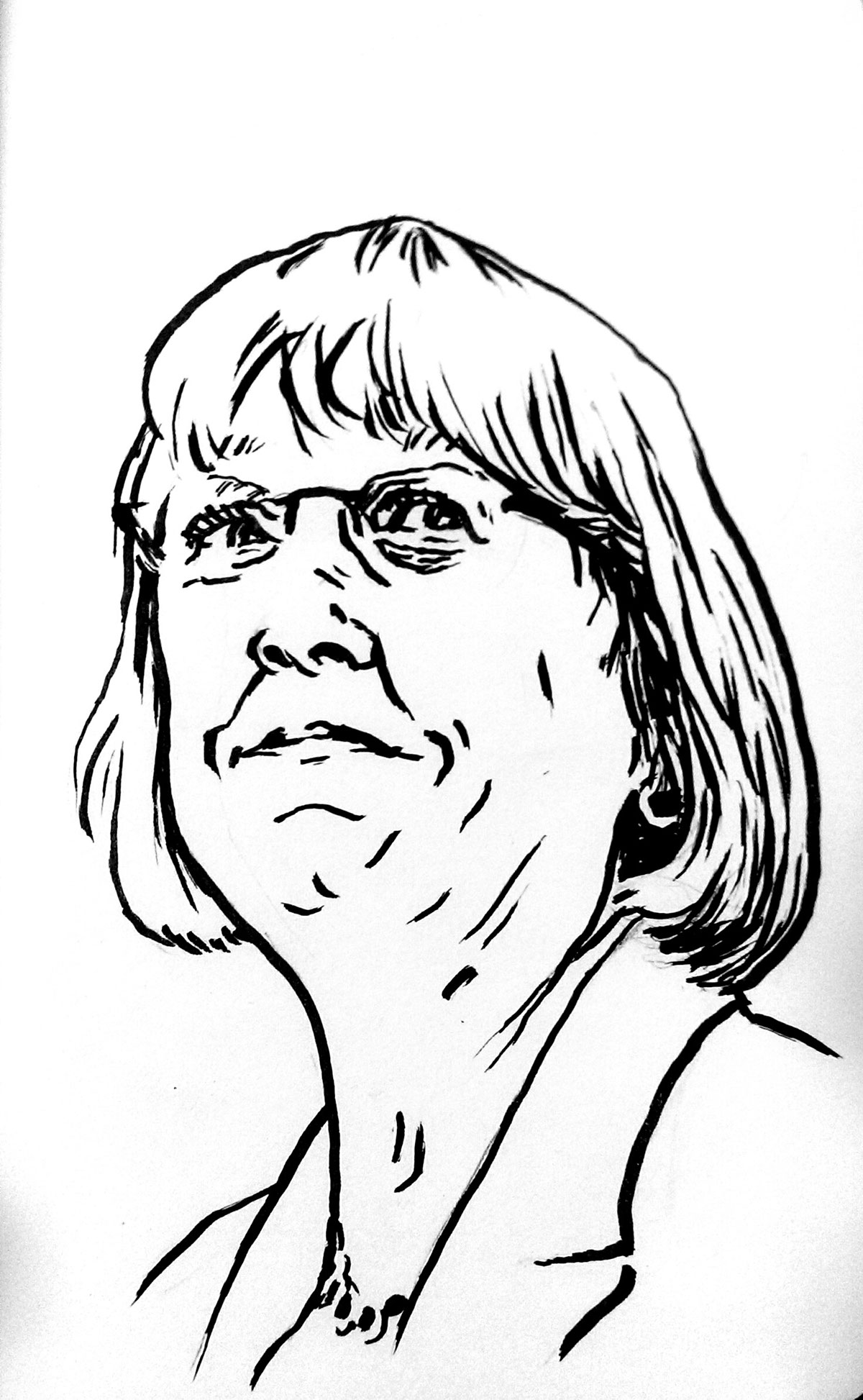 portrait Editorial Illustration ILLUSTRATION  Drawing  color Patty Murray politics Washington State