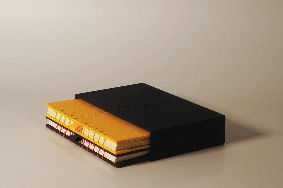 publication design student Project slipcase coptic stitching book binding