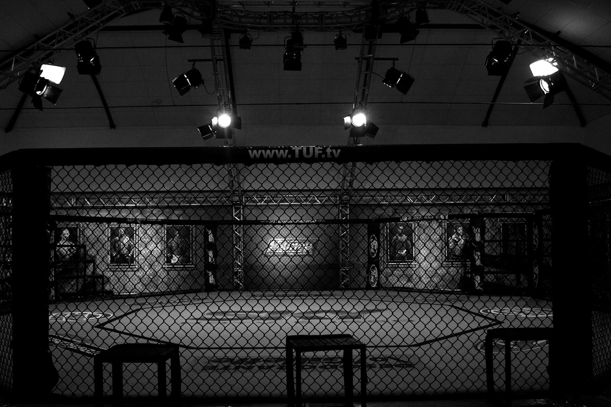 MMA luta fight design composição preto branco