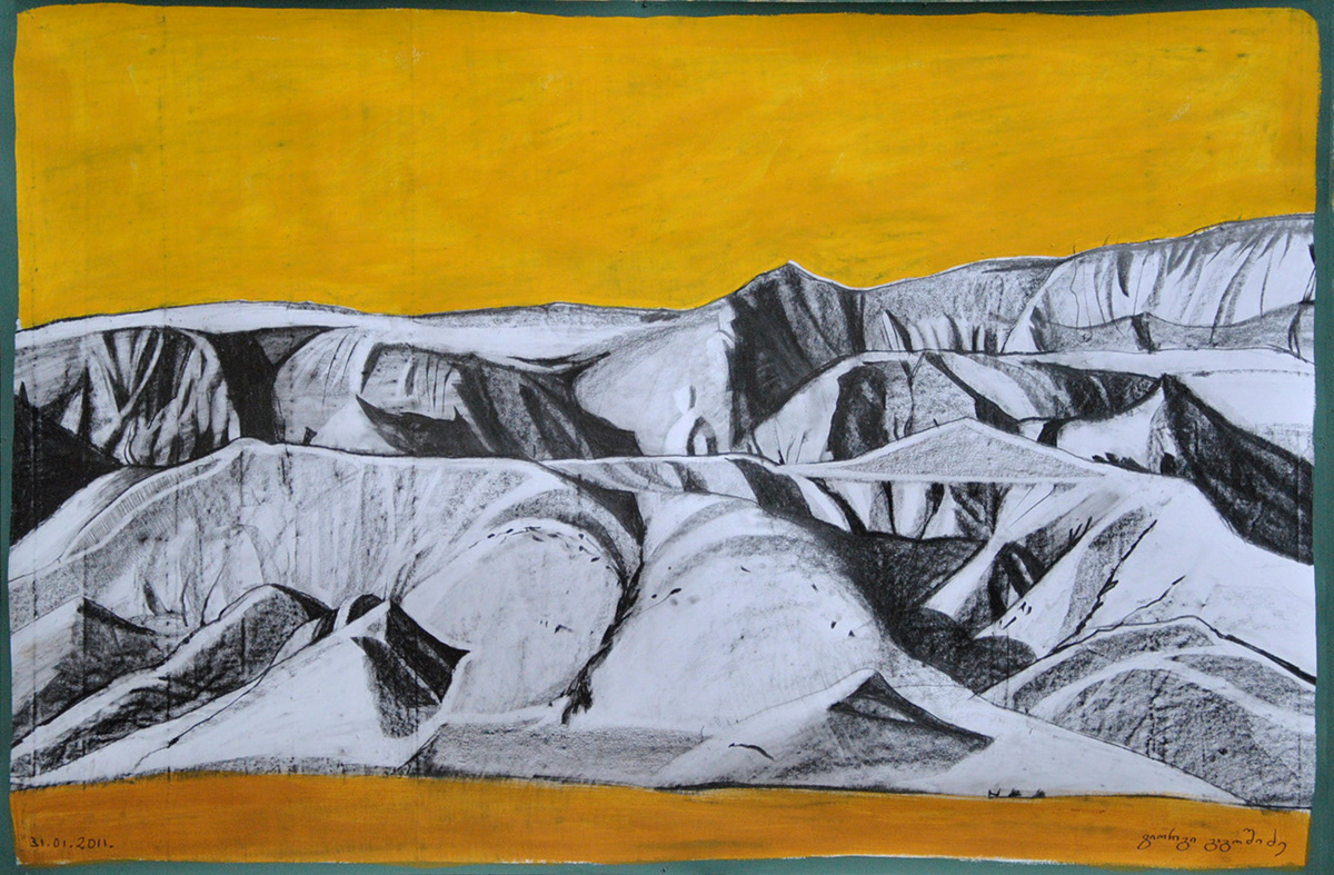 mixed media on paper 2010-2011 Landscape mountains