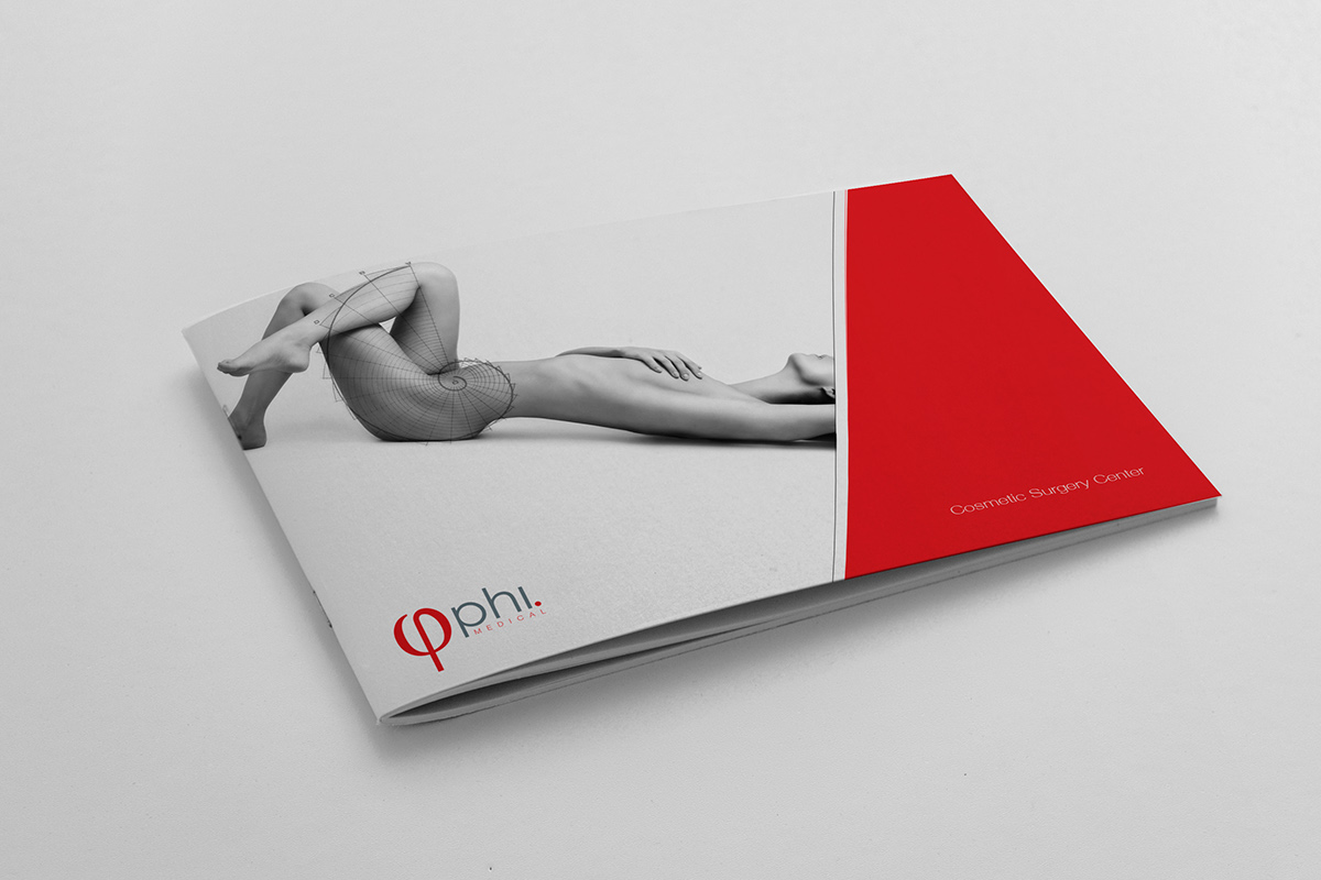 logos brand stationary meducal naked nude orange brochure catalog flyer ad concept Love creative letterhead