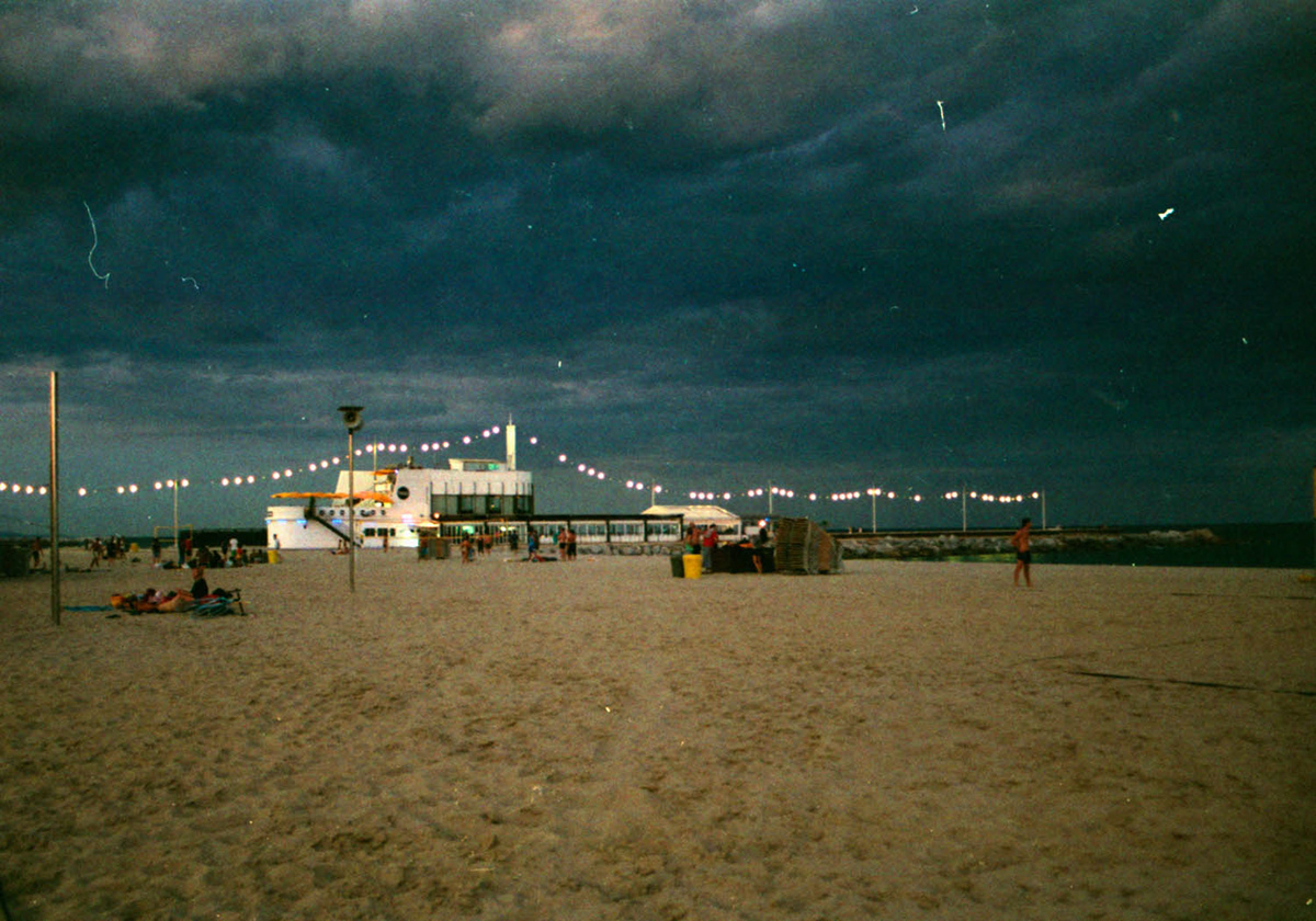 beach barcelona summer analog Canon SKY rainbow 35mm clouds