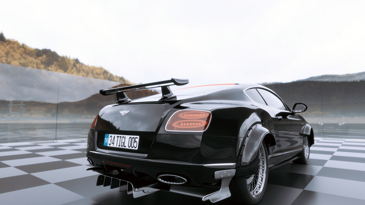 3D 3ds max automotive   bentley car CGI product design  Render Substance Painter vray