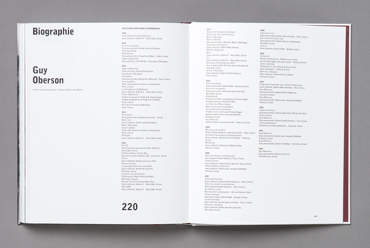 book black White Paintings graphic design publication artist swiss Switzerland type grid