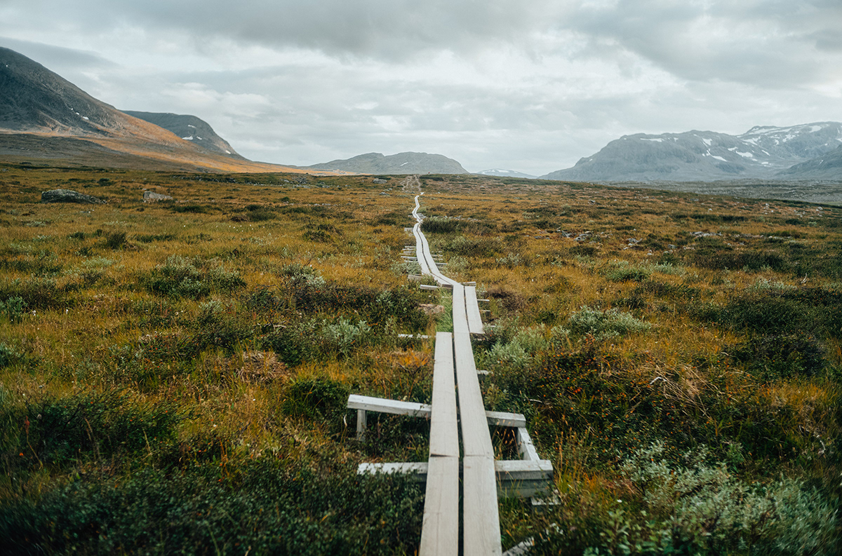 cinematic kungsleden Landscape Lapland lonely MidnightSun Moody Scandinavia summer Travel