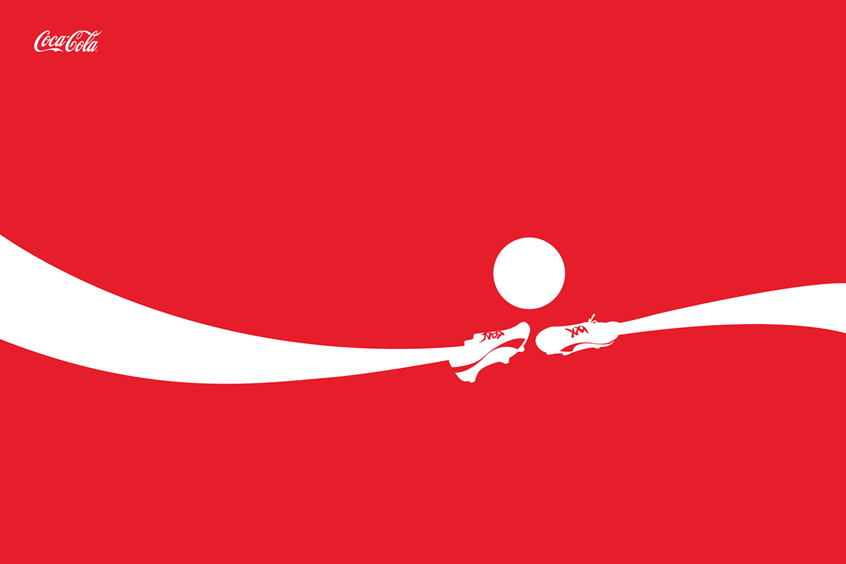 Coca-Cola coke red soccer goal ball passion