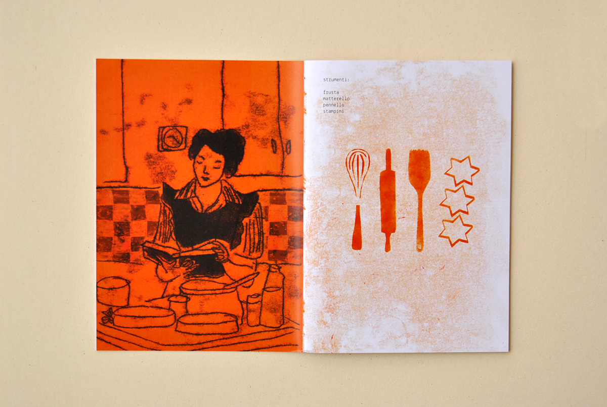 cake editorial Cook Book ILLUSTRATION  book design paint acrylic oil Picture book orange lemon