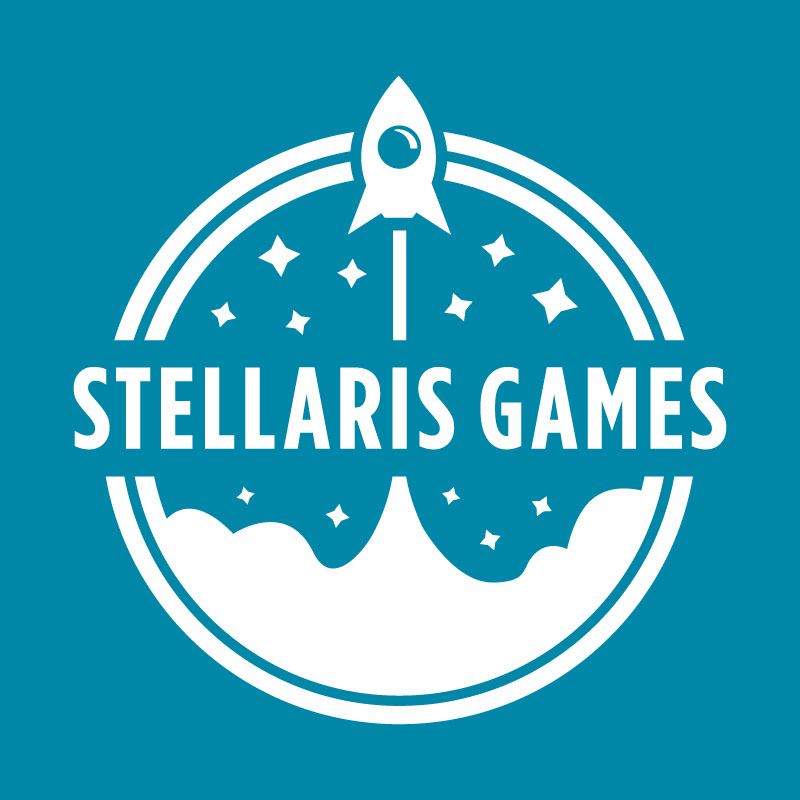 logo rocket Space  stars game