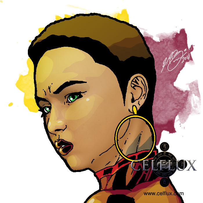 Celflux Graphic Novel comic Webcomic gemgfx character illustration inks inking coloring