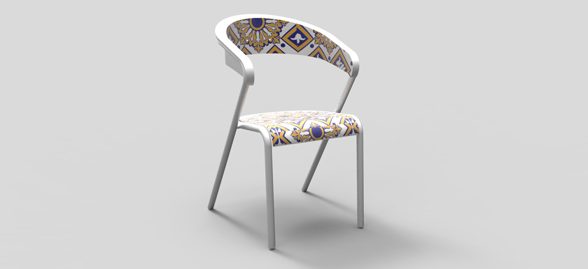 tiles Portuguese Chair gonçalo pattern tiles portuguese tiles redesign chair Outside Chair gonçalo +