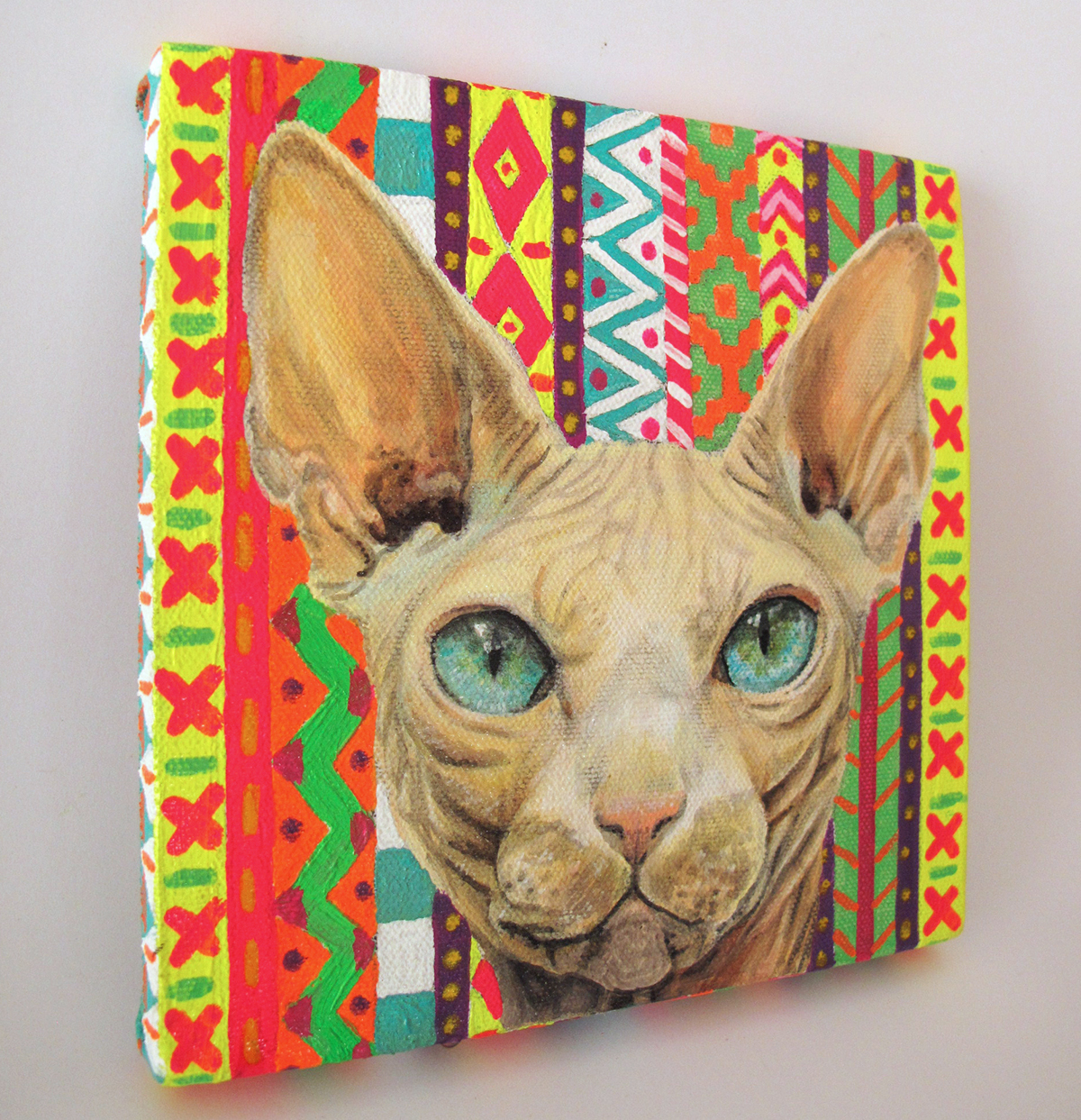 Cat dog sphynx peruvian peru art colors Rochio