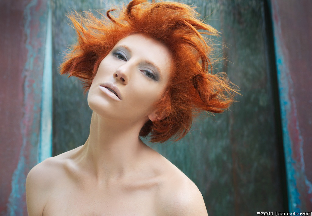 Sebastian What's Next hair photographer Lisa Ophoven The Doves Studio Chris Rosario beauty red hair