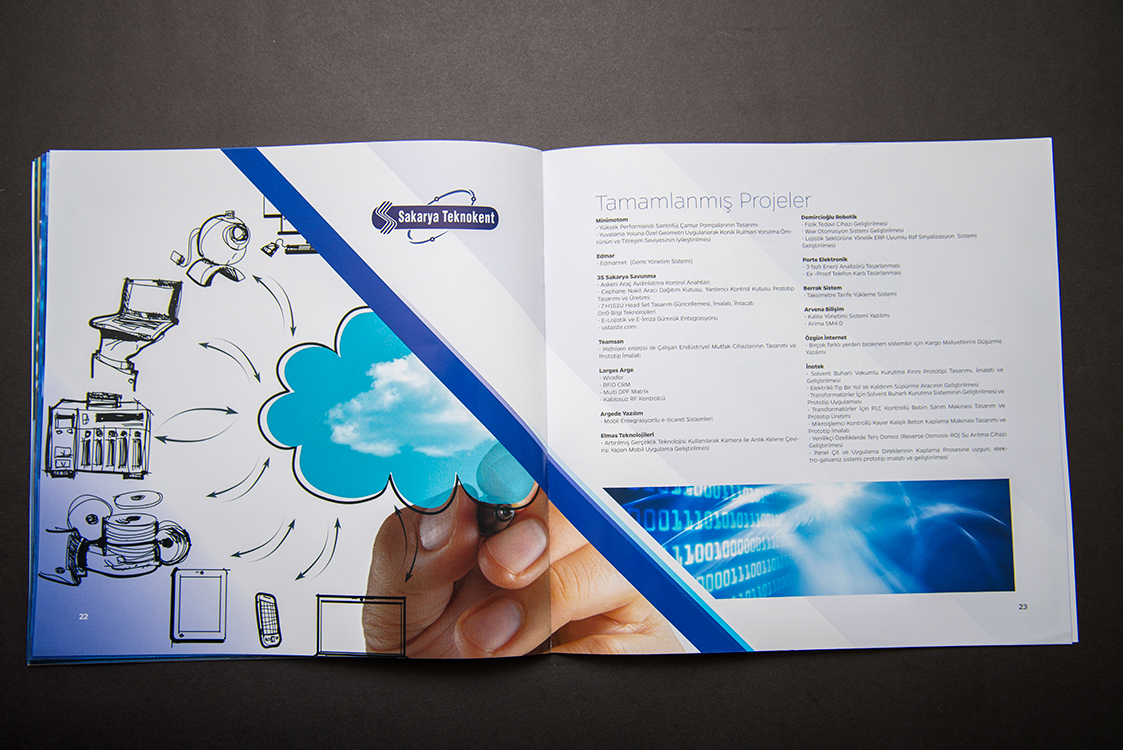 sakarya teknokent Catalogue katalog brochure broşür design Technology teknoloji University université