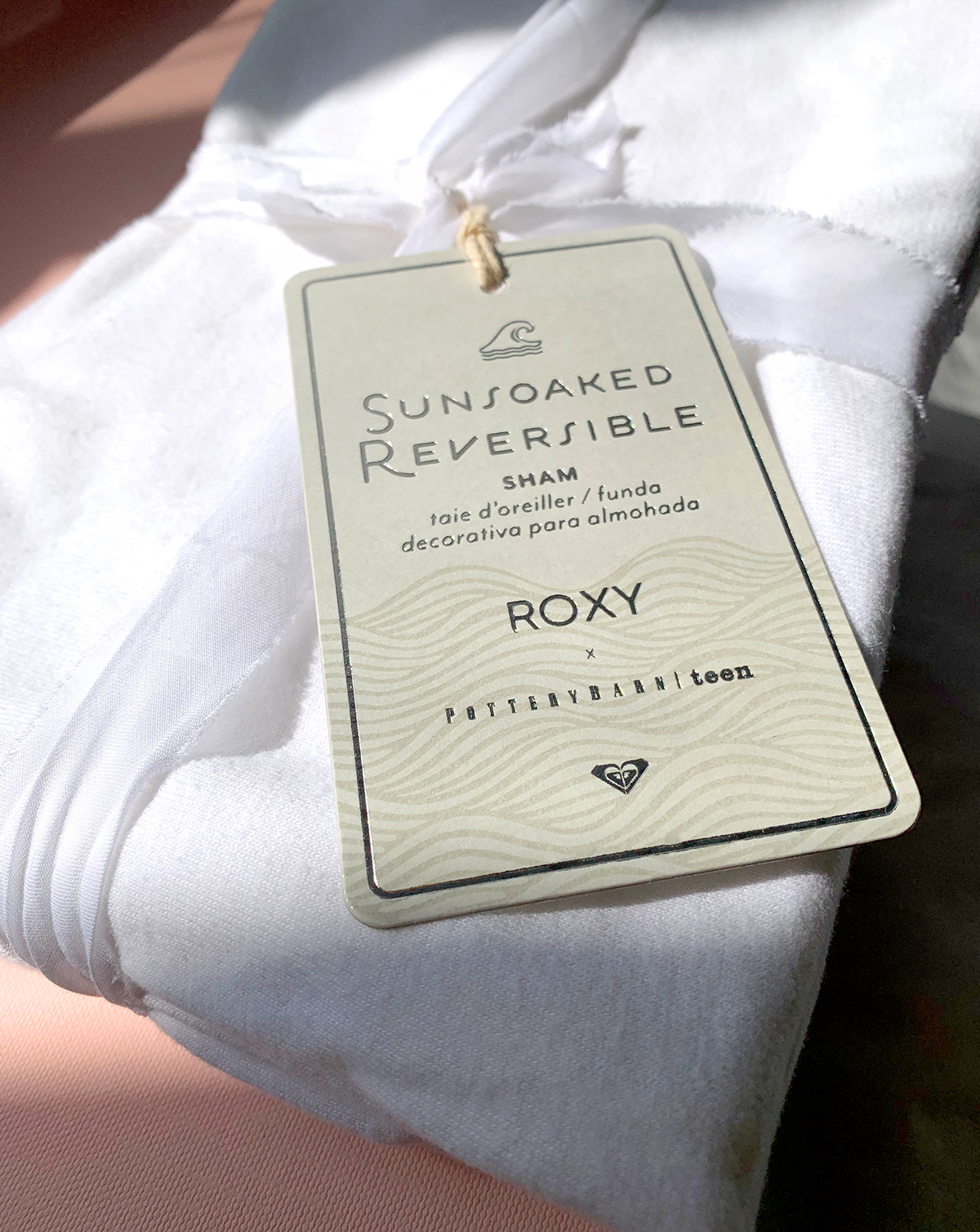 chipboard design emboss foil hang tag Packaging packaging design ROXY silver foil Surf